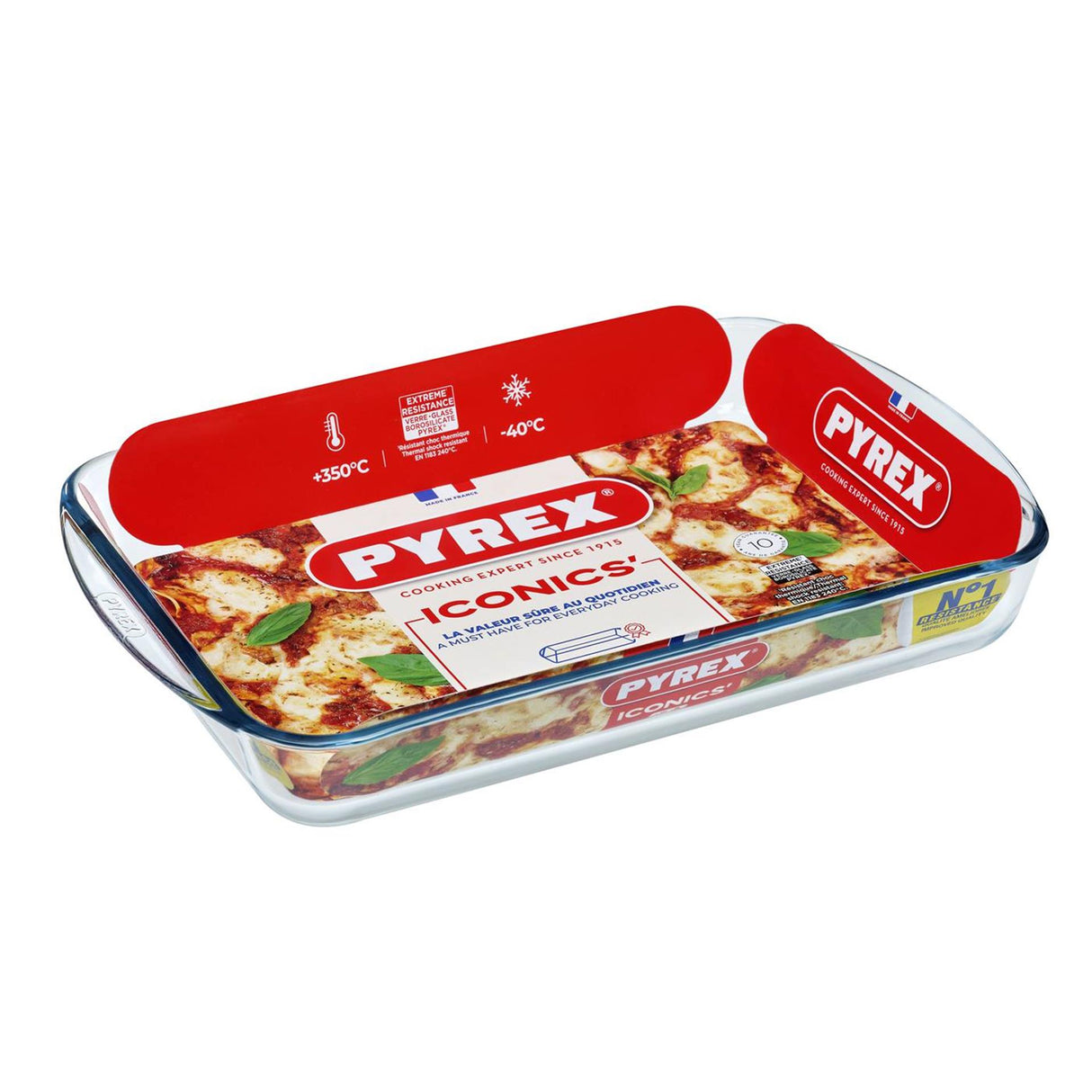 Pyrex-Auflaufform 40x27x6cm 3,7l Glas