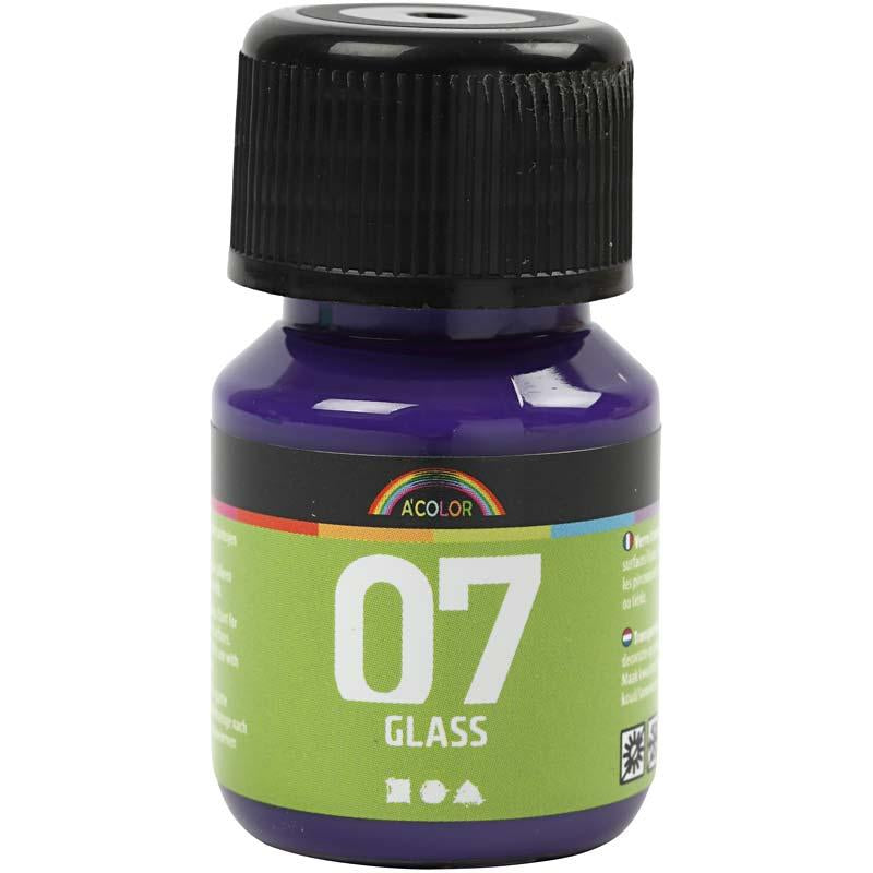 Permanente Glasfarbe - rotes Violett, 30 ml