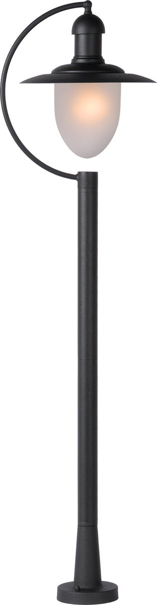 Lucide aruba - lantaarnpaal - ø 25 cm - 1xe27 - ip44 - zwart