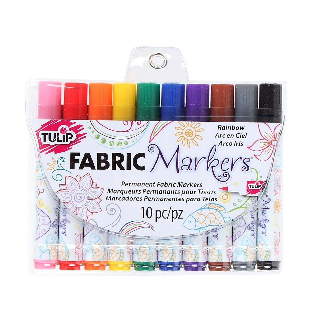 Tulpe • Textilmarker Regenbogen 10St.