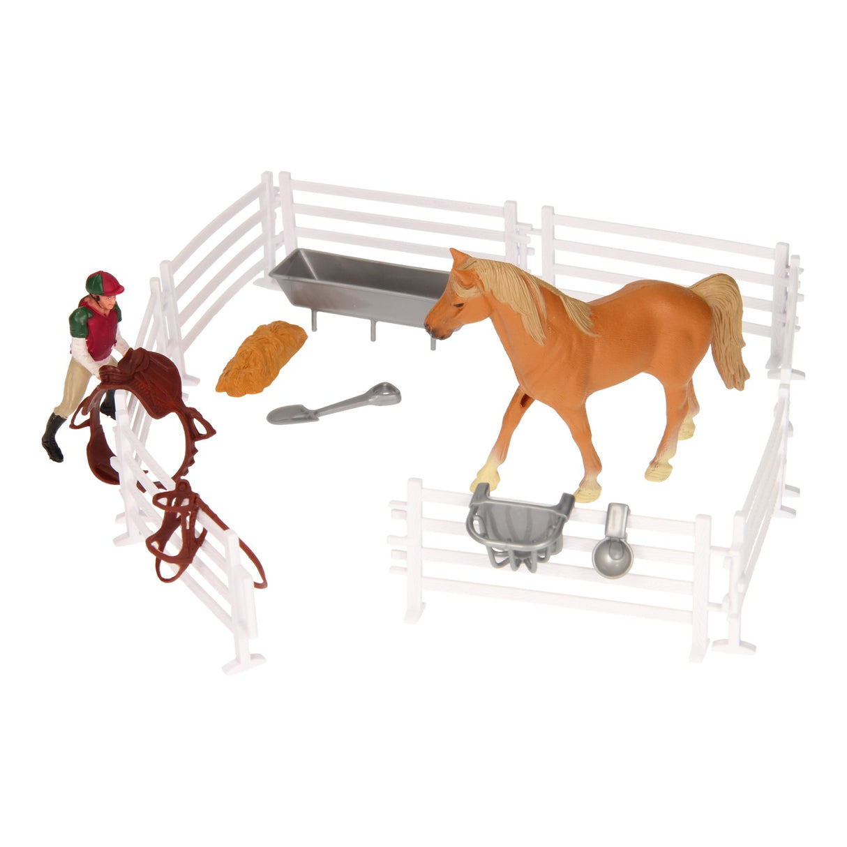 Kinder Globe Globe Globe Play Set Horse, Rider mit Accessoires, 1:24