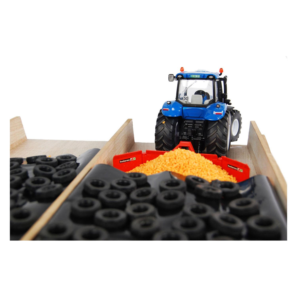 Kinderglobus Slot Silo Holz 1:32