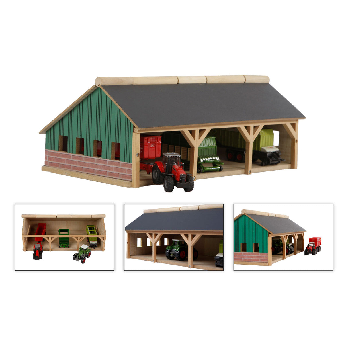 Kids Globe Agricultural Lock 3-Sektionen klein, 1:87