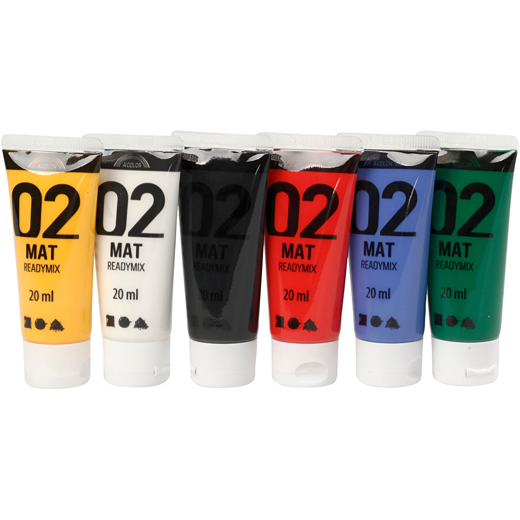 Https: www.cchobby.nl acrylic-paint-matte-standard-colours-6x20-ml-1-box