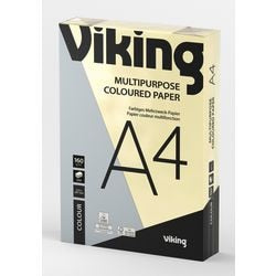 Gekleurd papier viking a4 160 g m² pastelgeel 250 vellen