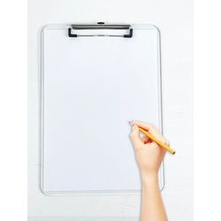 Klembord vk acryl folio 23x32cm transparant 120mm clip multifunctioneel