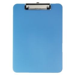 Klembord viking acryl folio 23 x 32cm blauw 120mm clip multifunctioneel