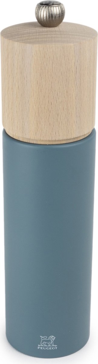 Peugeot Boreal Pfeffermühle 21 cm – Himmelblau – Buchenholz