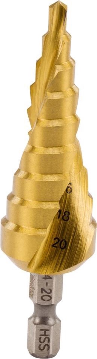 Makita d-40185 Stufenbohrer 9 Stufen 4-20 mm