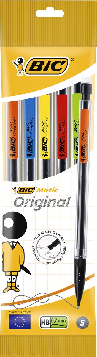 Bic Druckbleistift – 5 Stück – HB – 0,7 mm