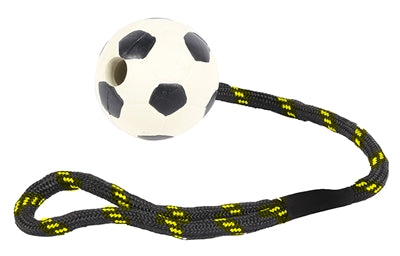 Glückliches Haustier, robustes Spielzeug, Wurfseil mit Fußballgummi