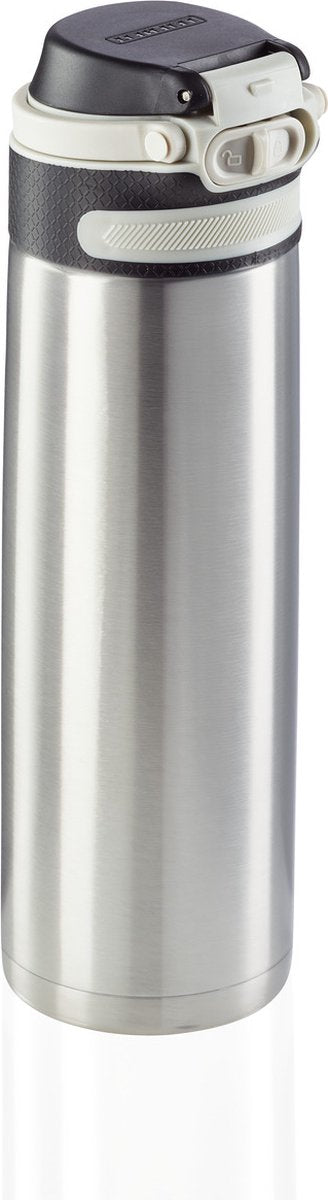 Leifheit Leifheit 3272 Flip Isolierbecher 600 ml, Edelstahl