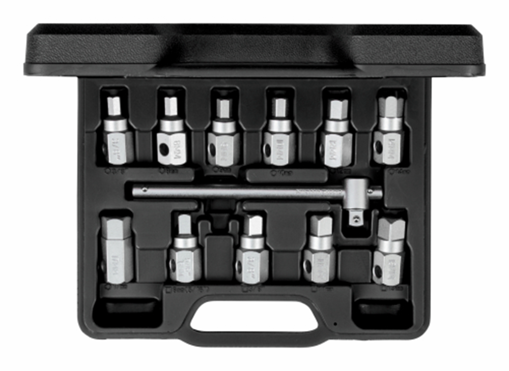 Gedore Red Olieafap-Dop-Tasten Set Dwars Grip 3 8 Zoll 12-Stück