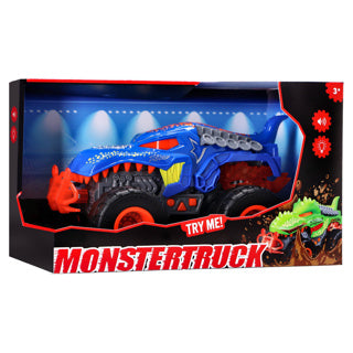 Rapid Wheels Monstertruck Dino blau mit Licht und Sound | 2 Stk