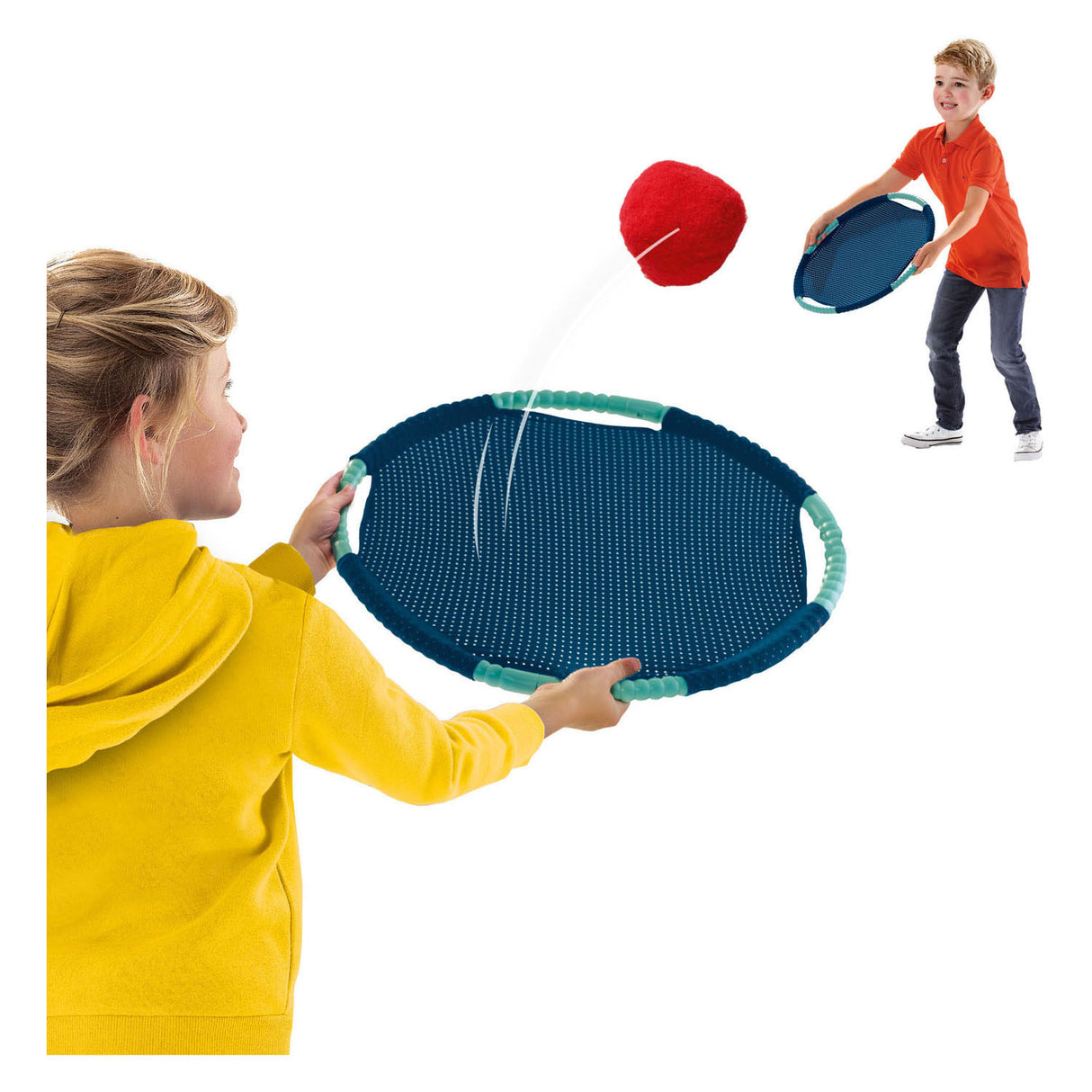 Ses kreativer Tennis- und Frisbee-Spaß