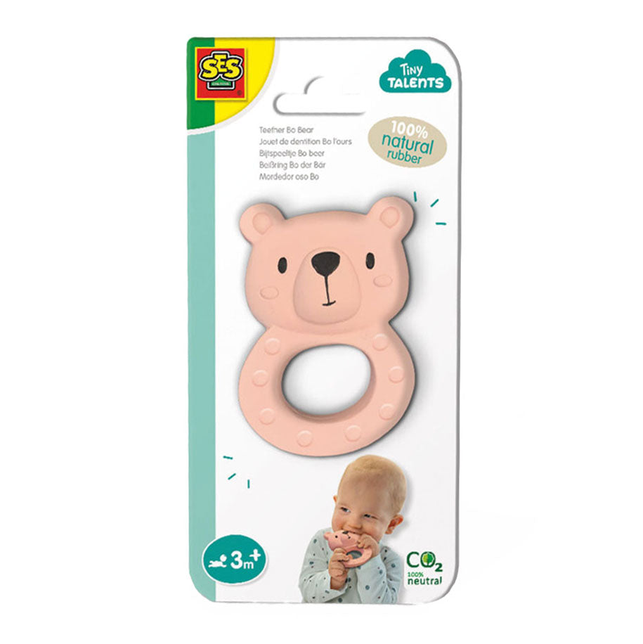 Ses Tiny Talents Beißspielzeug Bo Bear – 100 % Naturkautschuk