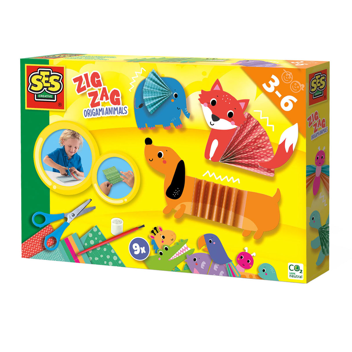 Ses kreative Ses Zick-Zack-Origami-Tiere