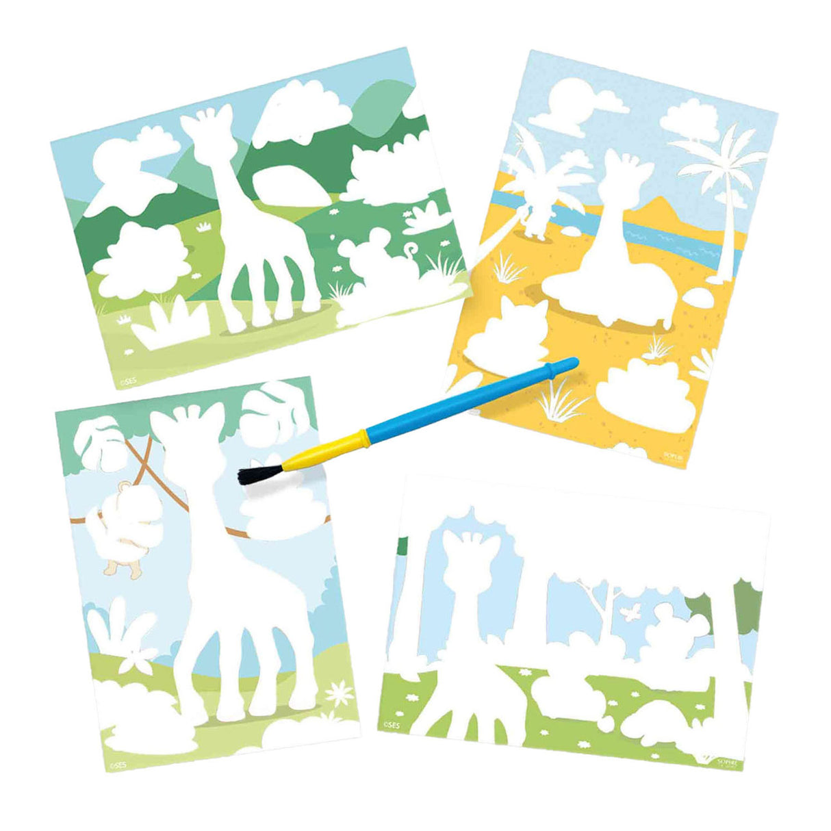 Ses kreatives Ses meine erste Sophie la Girafe – Färben mit Wasser