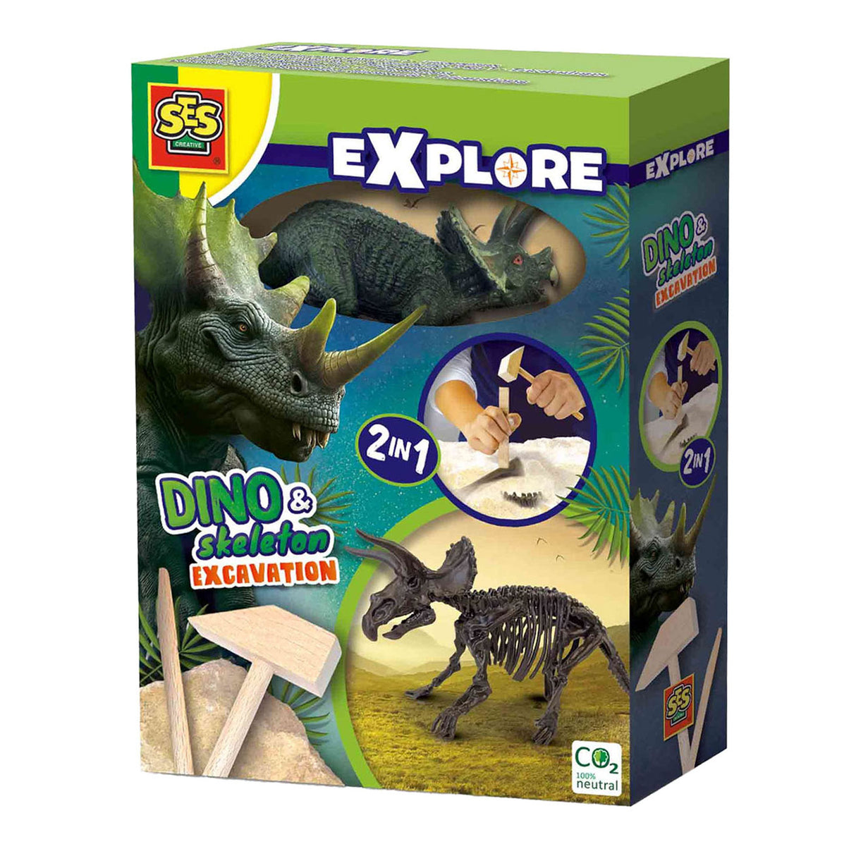SES erforschen Dino und Skelett 2in1 - Triceratops