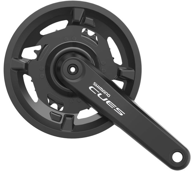 Shimano Kurbel 2 x 9 10 11 Geschwindigkeitszahlen FC-U4000 mit 170 mm Kurbelarm 40-26 Zahns (mit Kettenbildschirm)