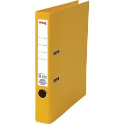 Ordner viking a4 karton, pp (polypropeen) staand geel 1 stuk