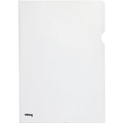 L-mappen viking a4 transparant 25 stuks