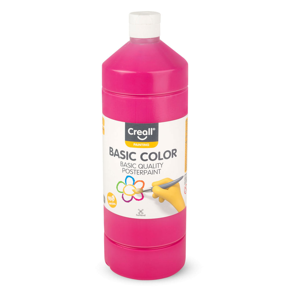 Creall Gouachefarbe Alpenveilchen 1 Liter – Schulfarbe für Kinder und Erwachsene.