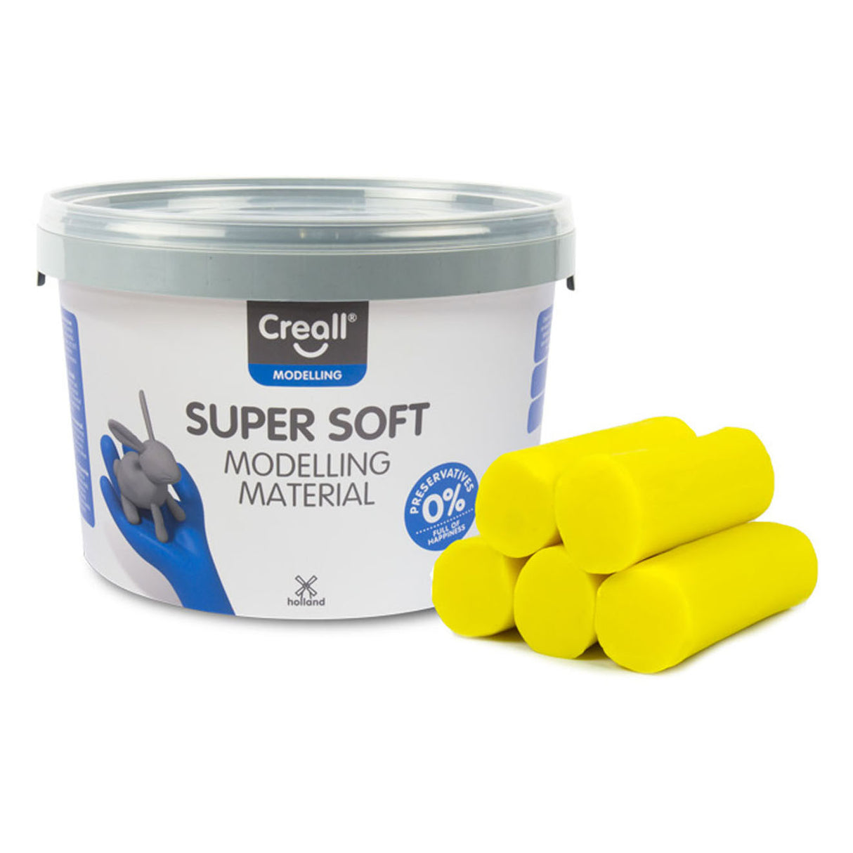 Creall Supersoft Clay Gelb, 1750gr.