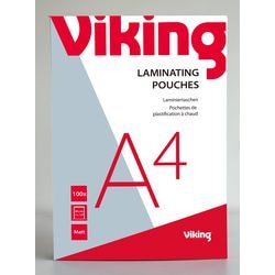 Lamineerhoezen viking a4 216x303mm 2 x 125 (250) micron mat afgeronde hoeken