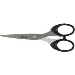 Schaar office viking edelstaal plastic 16cm links-en rechts