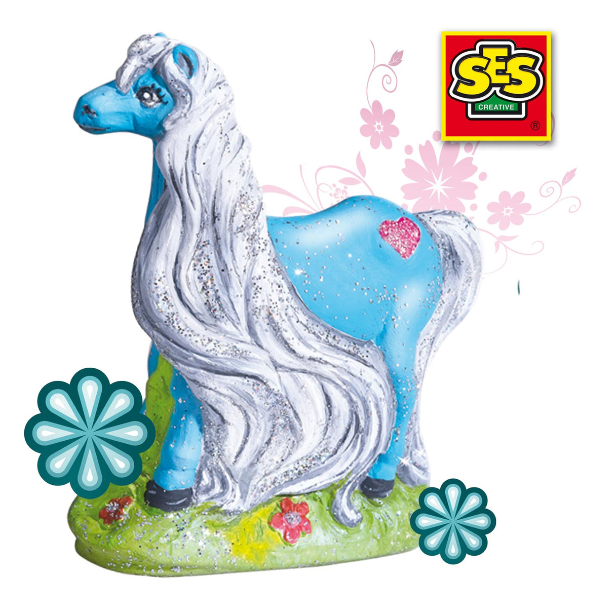 Ses Gipsabdruck - Pferd mit Mähne