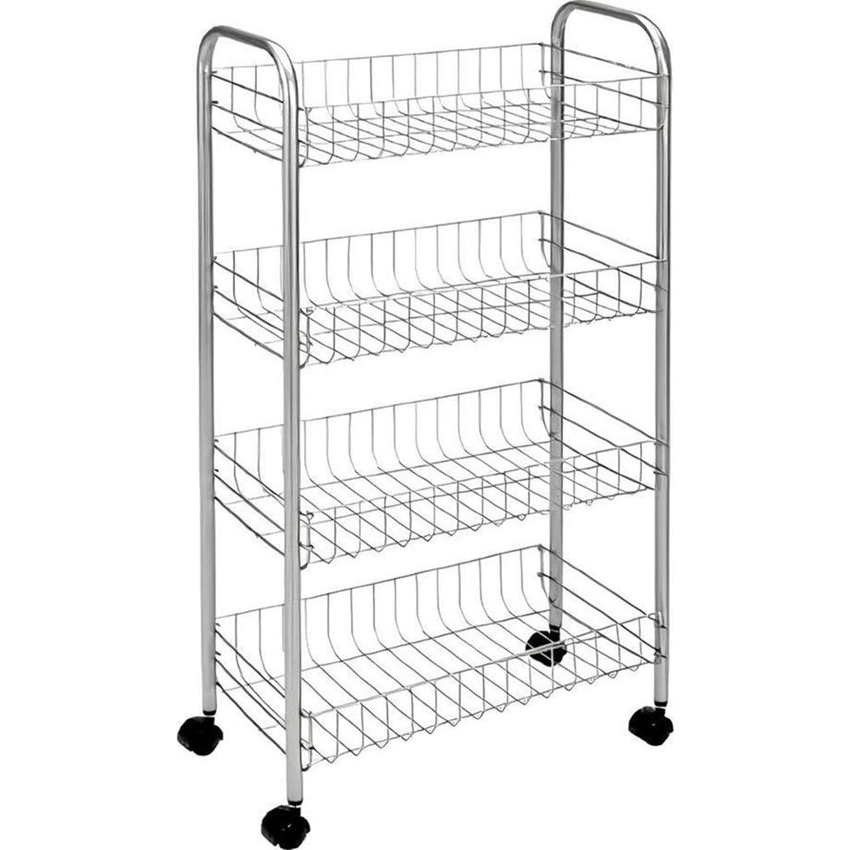Metaltex Aufbewahrungswagen Pisa 4 Körbe schwarz