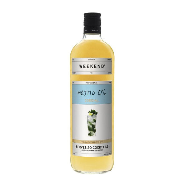 Weekend cordials mojito 0.0% 1 liter