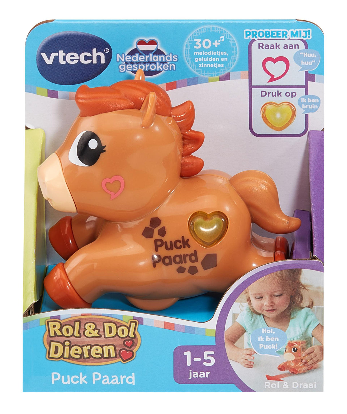 Vtech-Rolle: Verrückte Tiere pucken Pferd