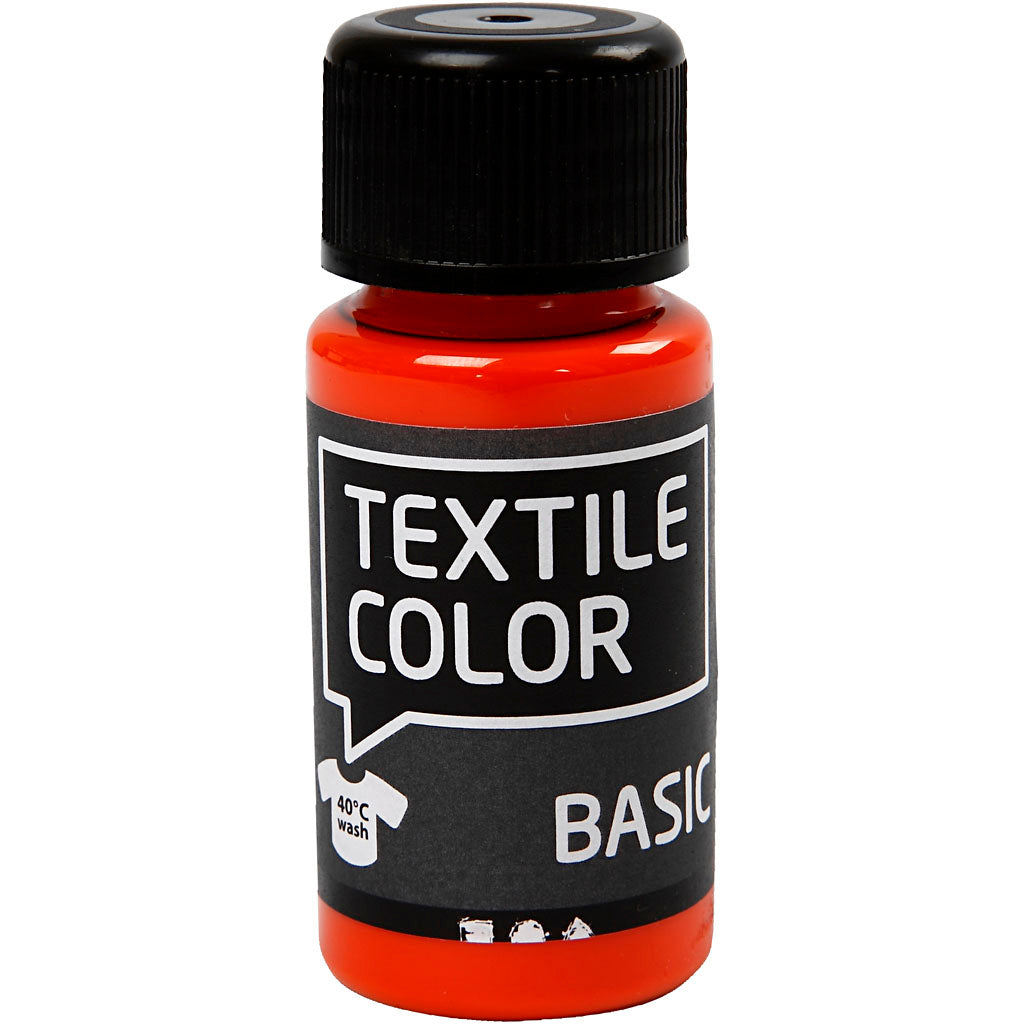 Kreativfirma Textilfarbe Semi -Covering Textil Paint - Orange, 50 ml