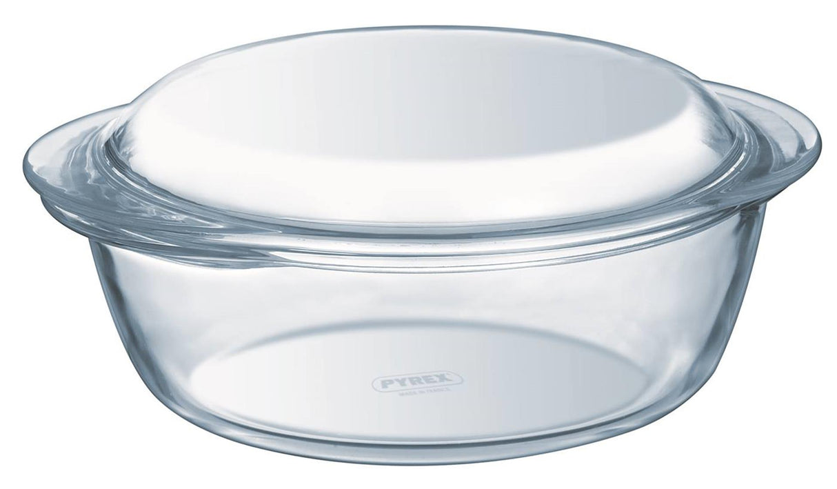 Pyrex klassische runde Auflaufform 2,1 l mit Deckel