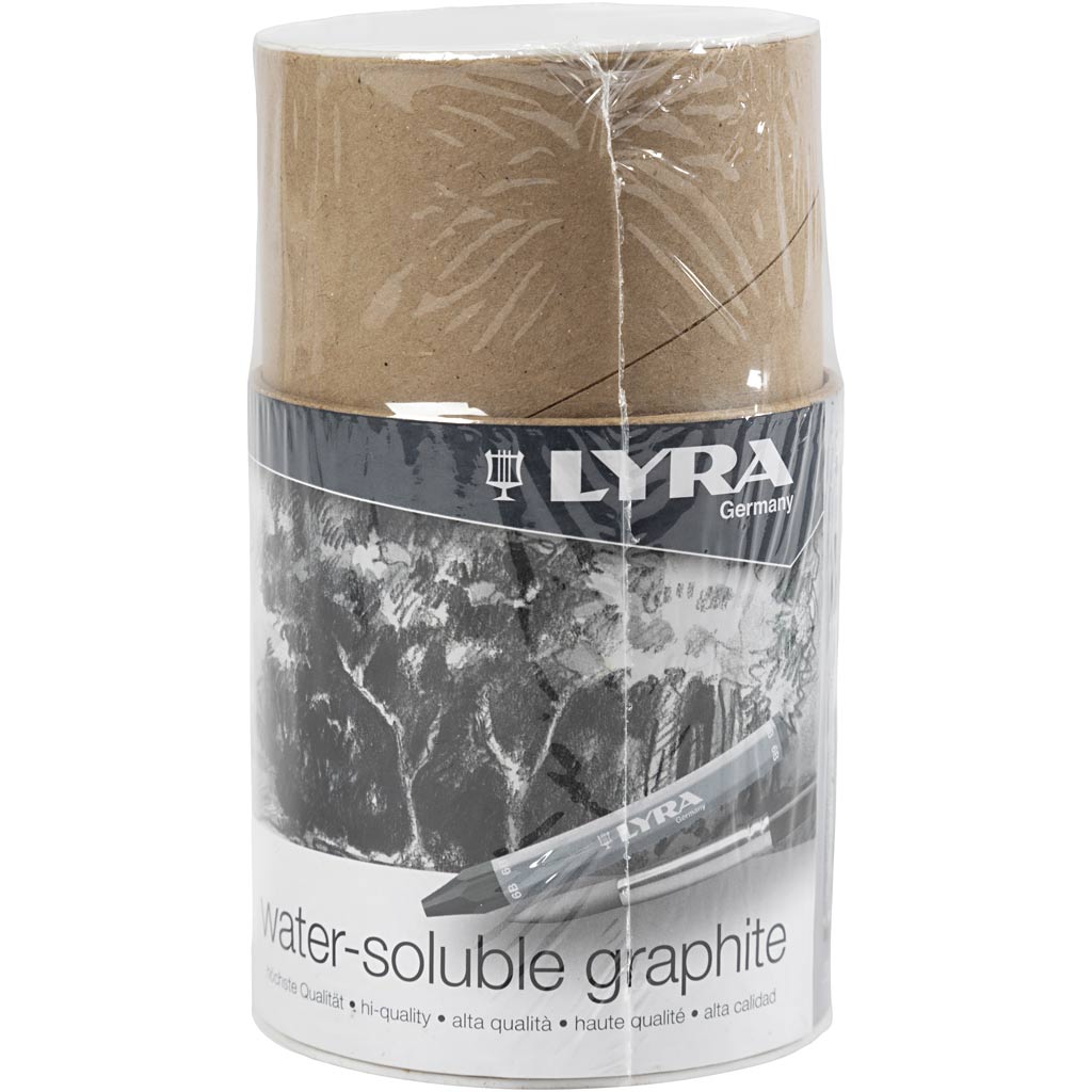 Lyra wasserlöslicher Graphitstift, L: 6,5 cm, 24 Stück 1 Box
