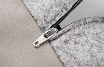 Bia-Bettbezug aus Kunstleder für Hundekörbe, Taupe