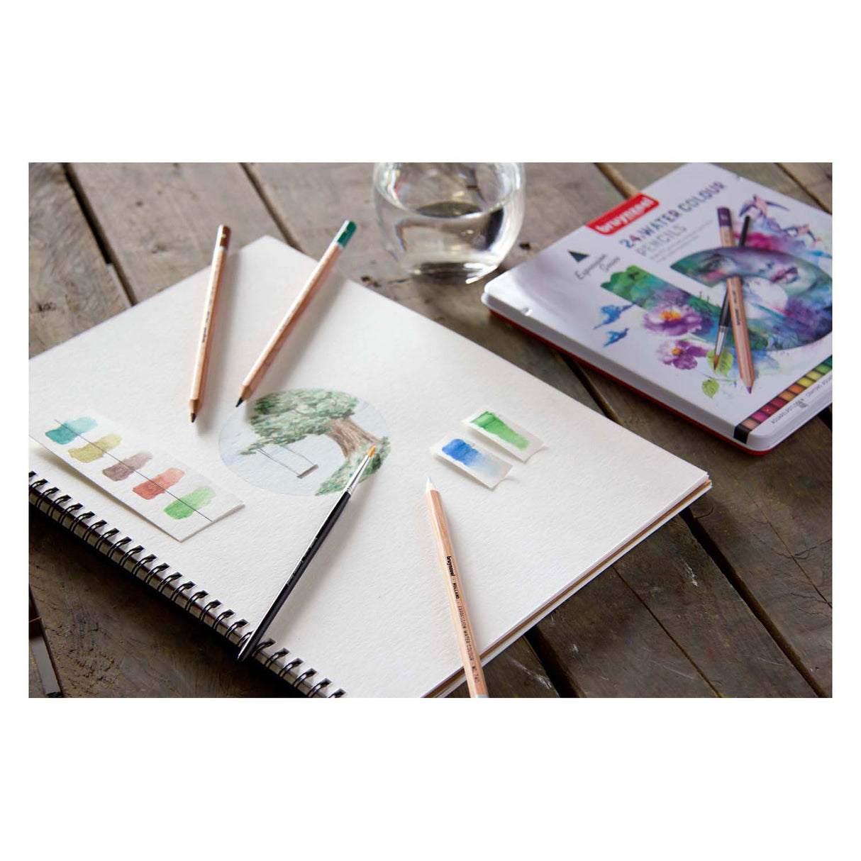 Bruynzeel Expression Aquarellstifte Dose 24