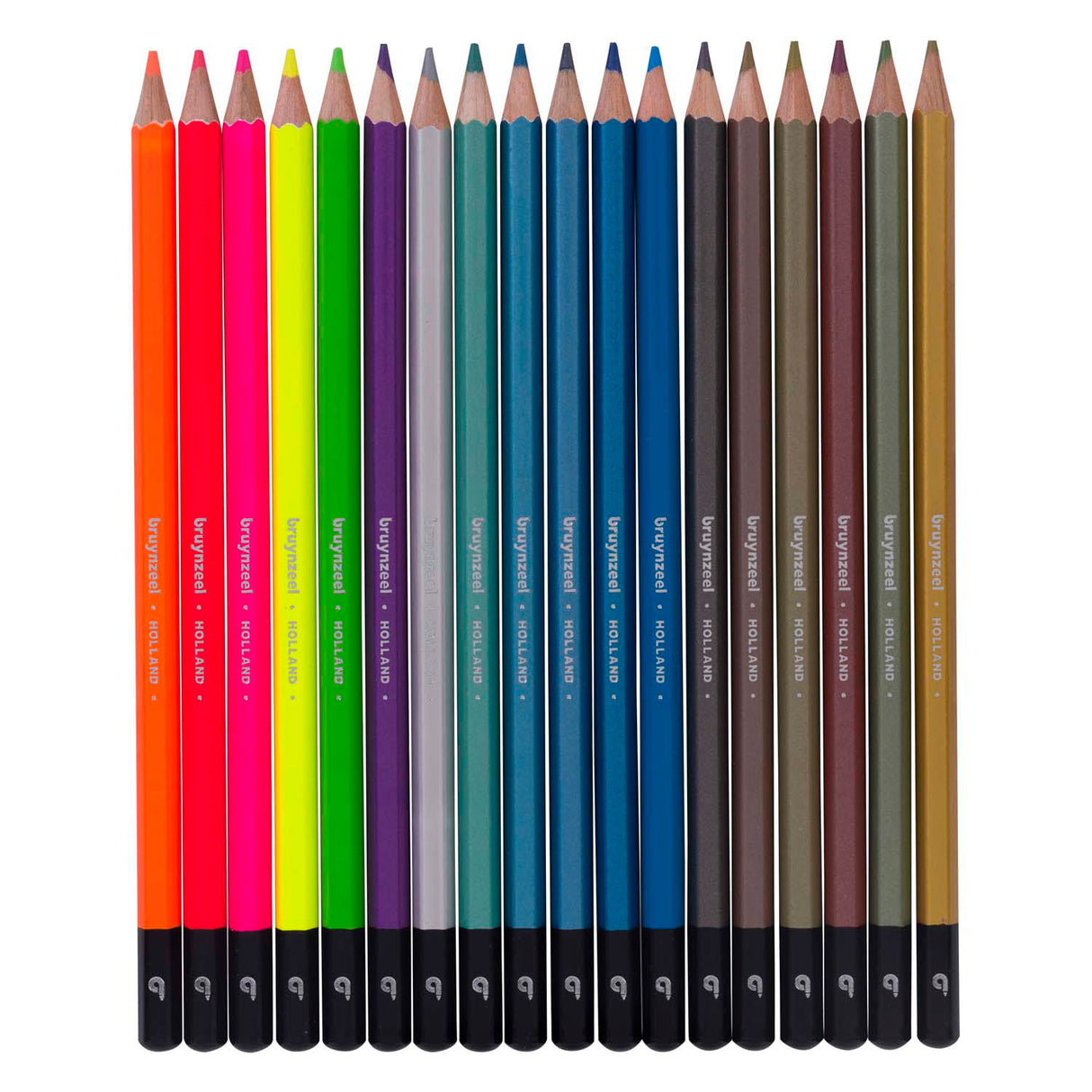 Bruynzeel Buntstifte Dose metallic neon, 18 Farben