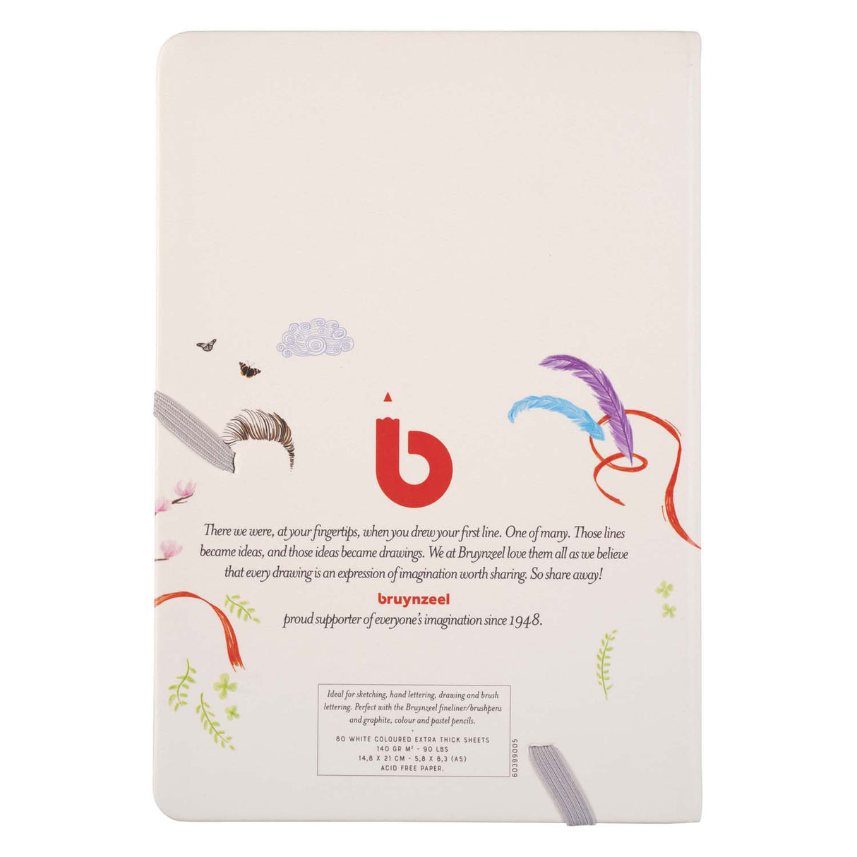 Bruynzeel Creatives Skizzennotizbuch A5 140 g m² 80 Blatt