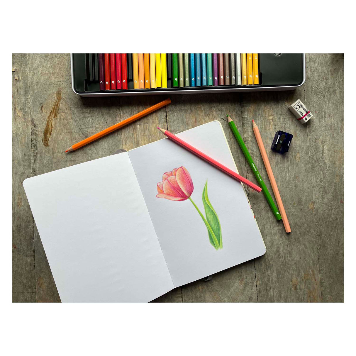 Bruynzeel Creatives Skizzennotizbuch A5 140 g m² 80 Blatt
