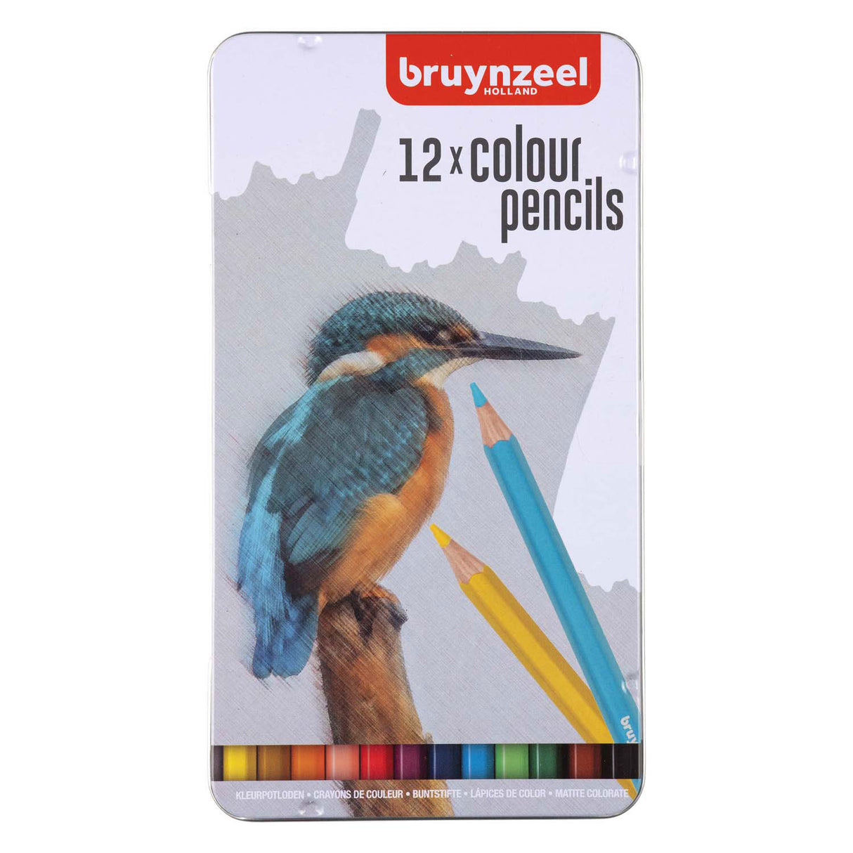 Bruynzeel 12 Buntstifte in einer Dose – Eisvogel