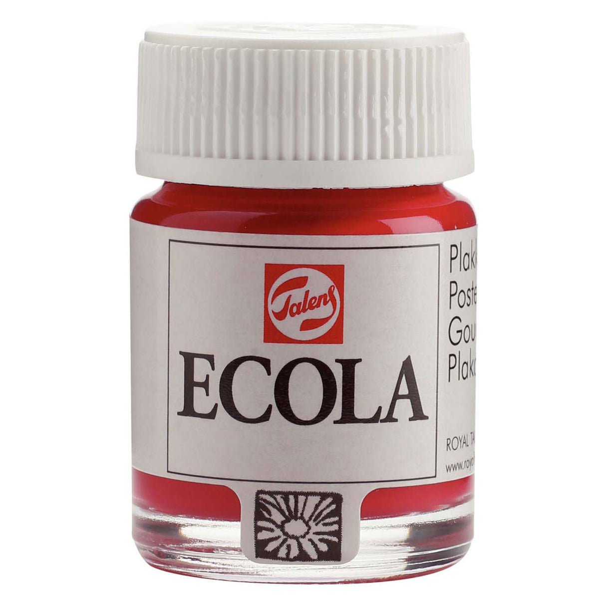 Bruynzeel Ecola Gouachefarbe, Flasche 16 ml, Karminrot 318