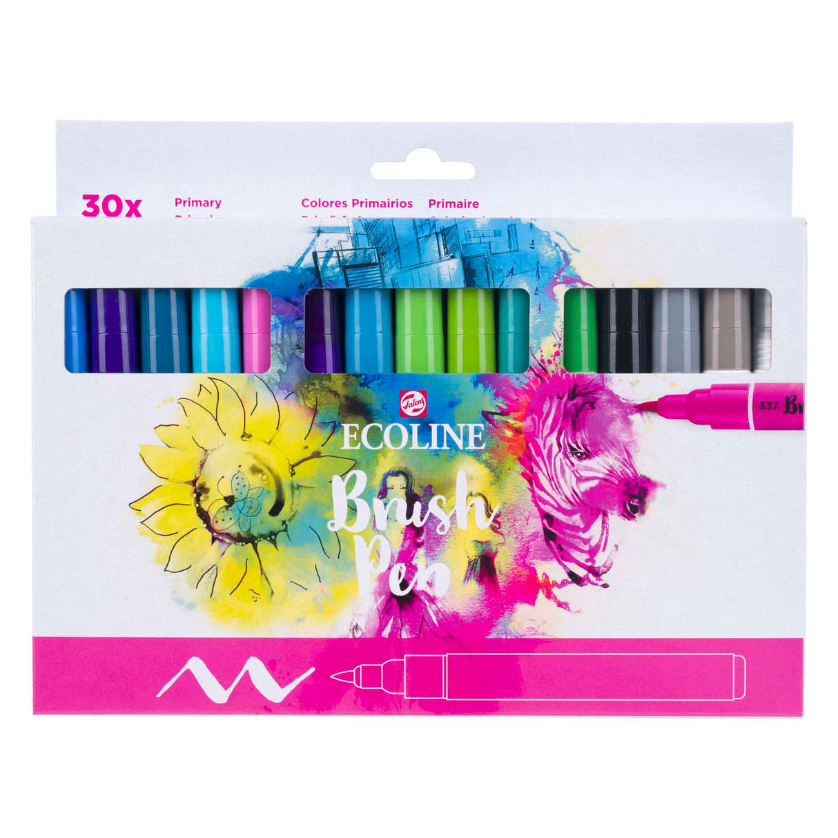 Ecoline Pinselstift-Set primär | 30 Farben