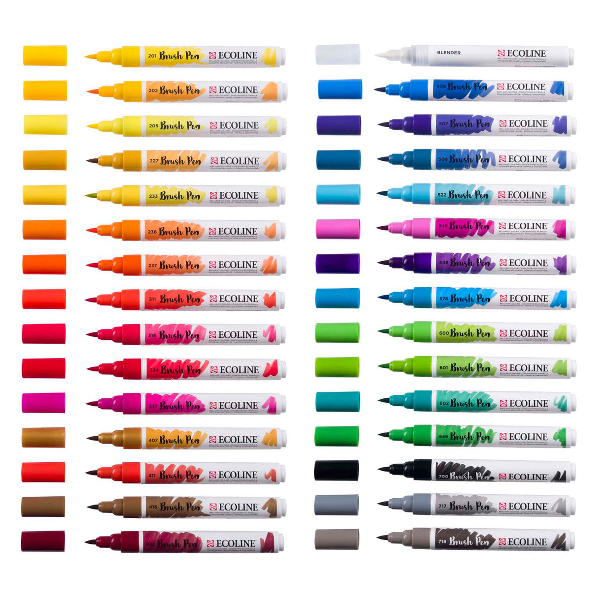 Ecoline Pinselstift-Set primär | 30 Farben