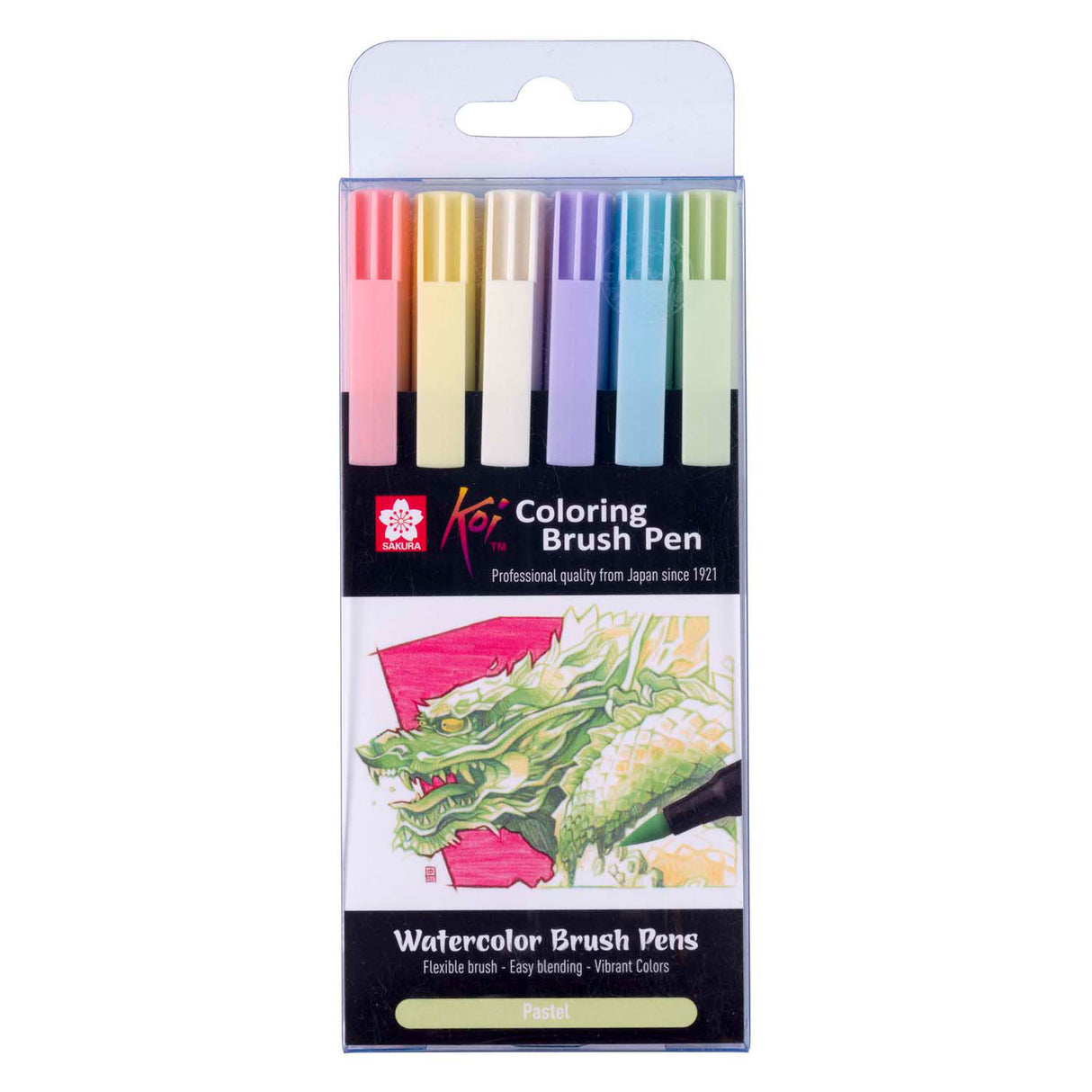 Sakura Pinselstift-Set in Pastellfarben – kreative Marker zum Zeichnen und Ausmalen.