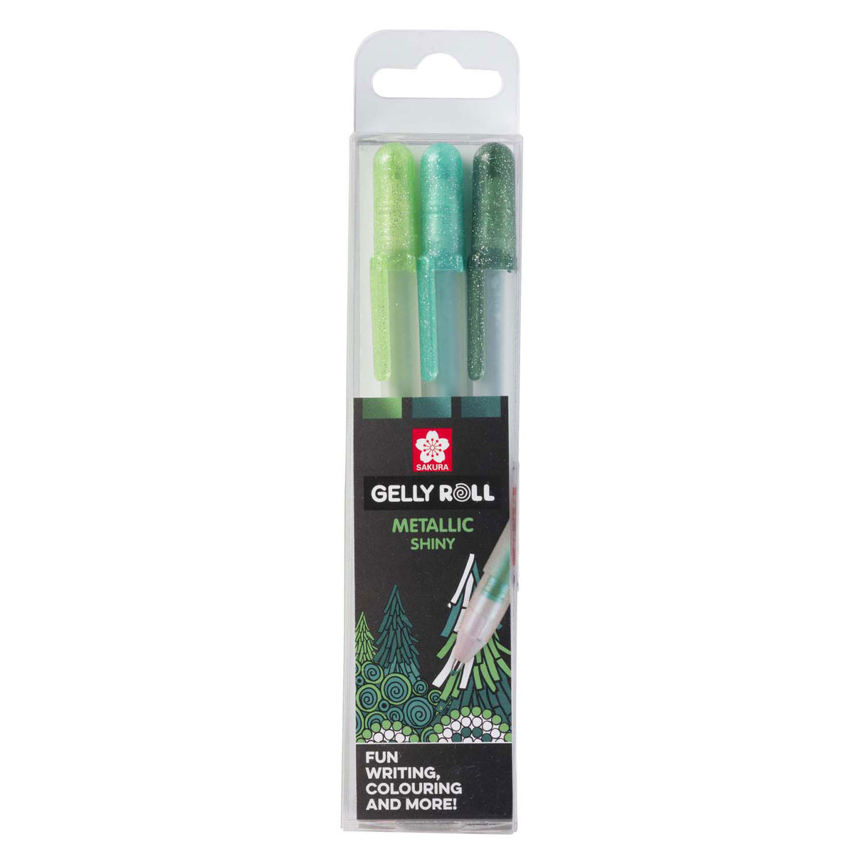 Sakura Gelly Roll Metallic-Set mit 3 Gelstiften, Wald