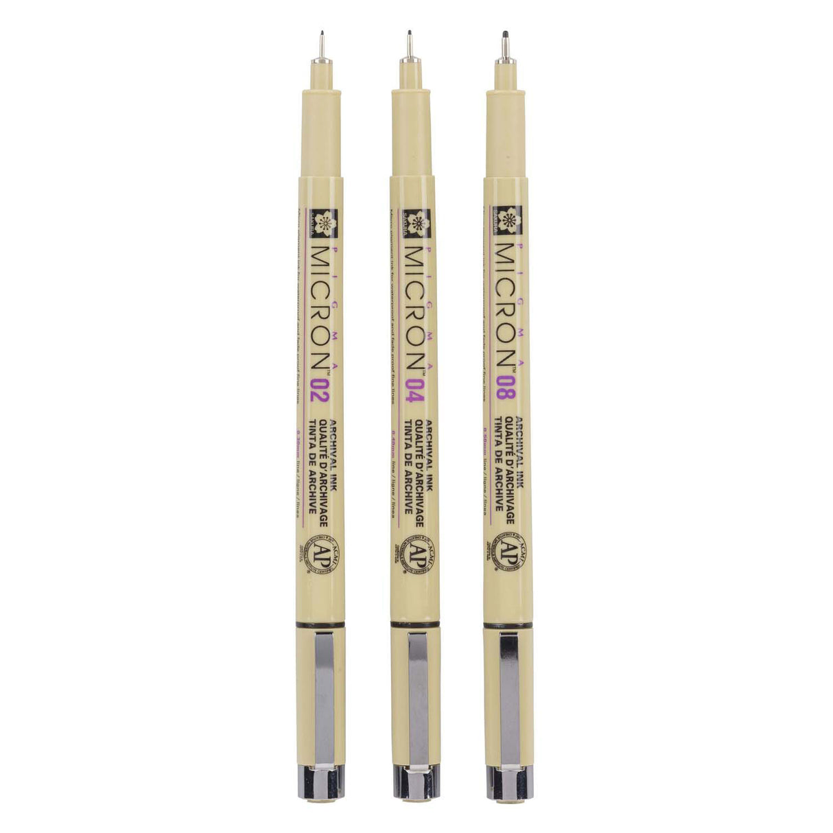 Sakura Pigma Micron Fineliner-Etui – 3 Fineliner – Schwarz