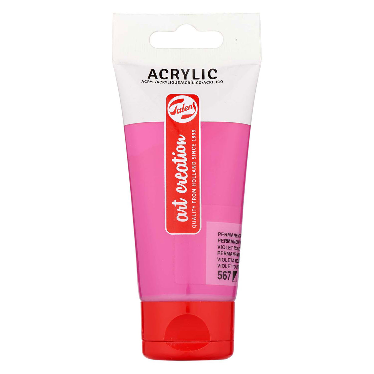 Talens Art Creation Acrylfarbe, Tube 75 ml, permanentes Rotviolett